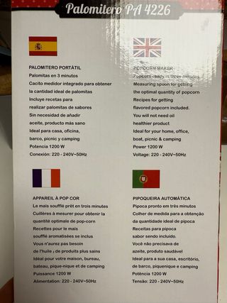 Palomitero Orbegozo PA 4226