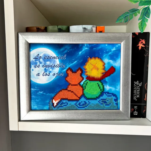 Cuadro El Principito hama beads