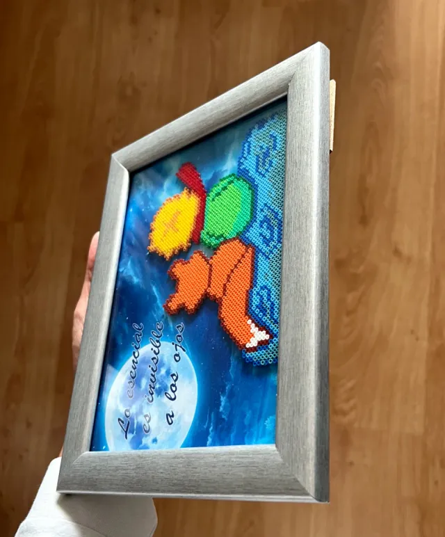 Cuadro El Principito hama beads