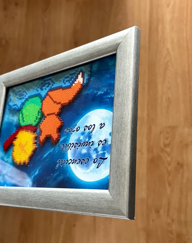 Cuadro El Principito hama beads