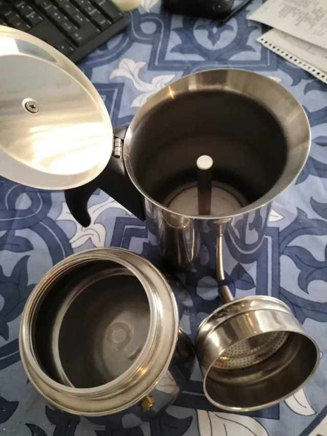 Cafetera Italiana Acero Inoxidable 10 tazas