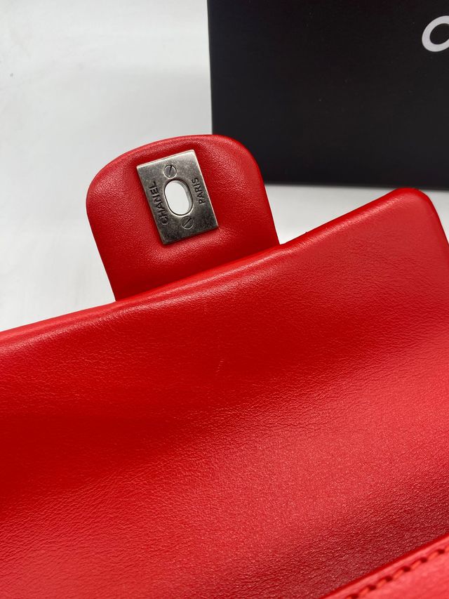 Bolso Chanel Flap Mini Rojo