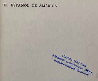 1970, EL ESPAÑOL DE AMERICA.