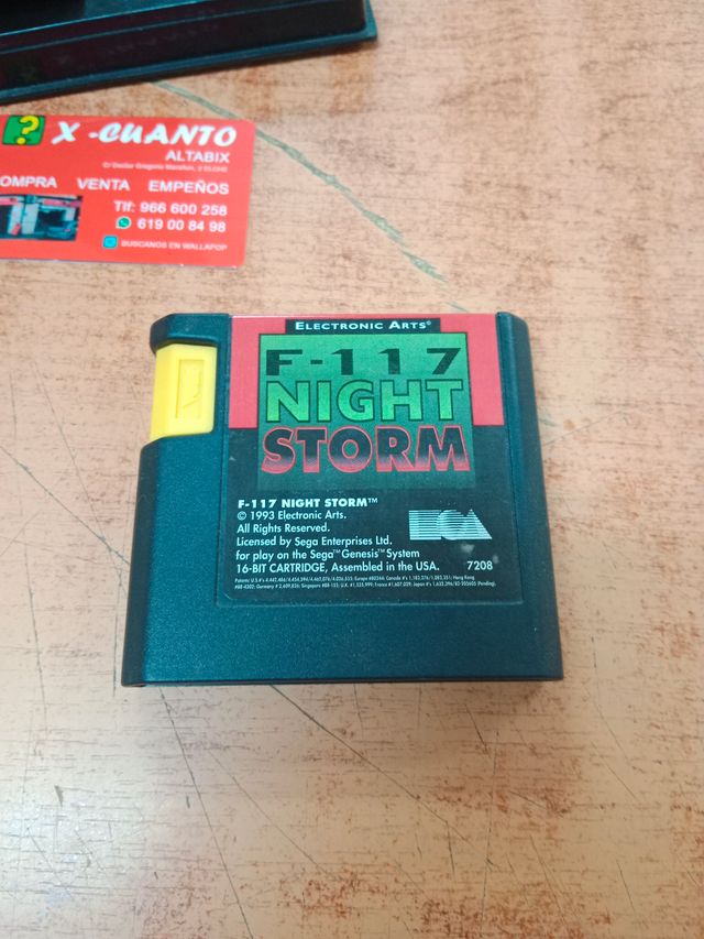 JUEGO SEGA MEGA DRIVE F-117 NIGHT STORM