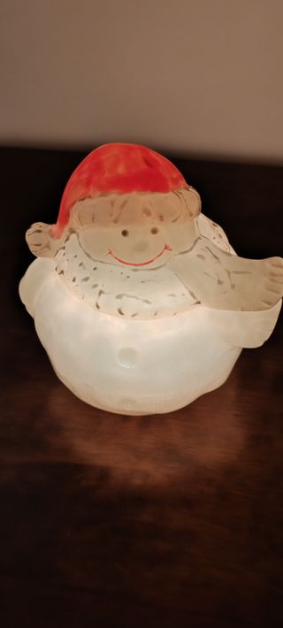 Contenitore resina pupazzo neve