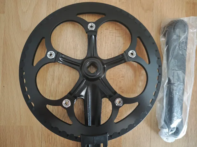 Biela para Bicicleta Plegable Negra