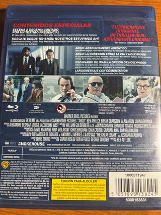 Blu-ray Argo Edición Alquiler
