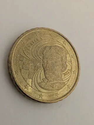 Moneda 10 céntimos Nikola tesla Croacia 2023