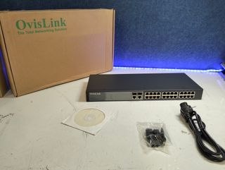 OvisLink FSH‑2422G Switch Web‑Smart 24 Puertos PoE