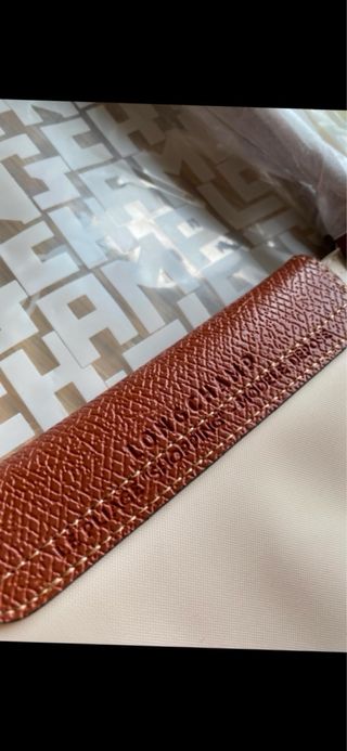 Mala Le Pliage L LongChamp Bege/Castanho