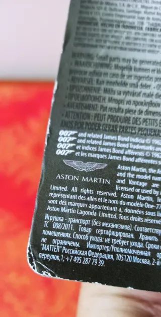 Hot Wheels 007 Aston Martin DBS Casino Royale