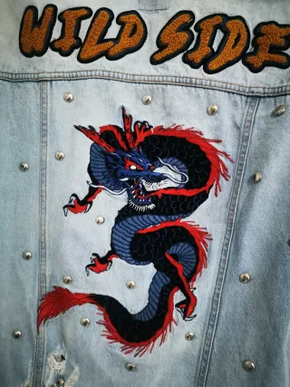 Cazadora vaquera Bershka Vintage