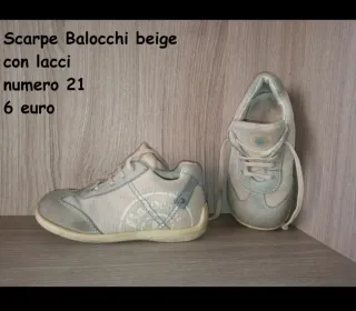 Scarpe Balocchi, color beige e grigio, numero 21