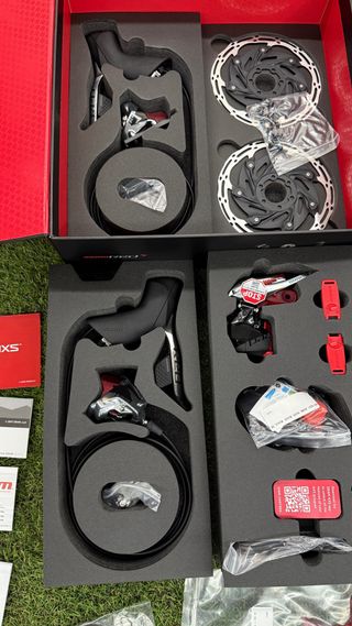 Sram Red ETAP AXS 2X HDR Flat Mount 6T 12v - Nuevo