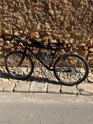 Bici con motor de moto