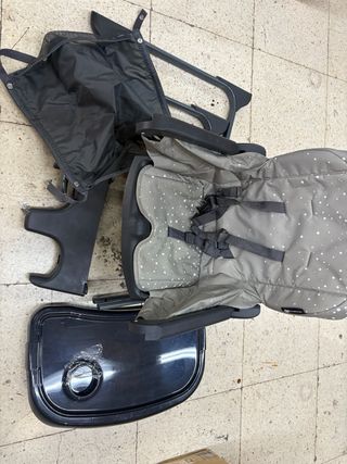 Trona Kinderkraft gris 6m-3a