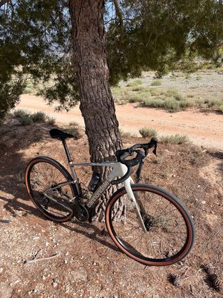 Bicicleta Gravel cannondale carbono.