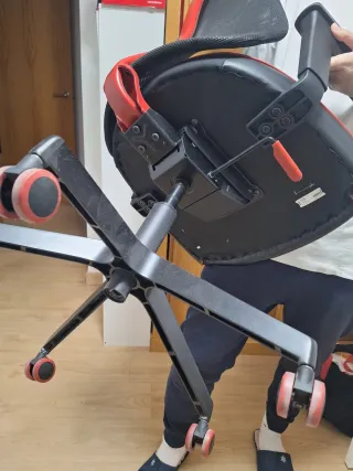 Silla de Oficina Ikea Matchspel Negra/Naranja