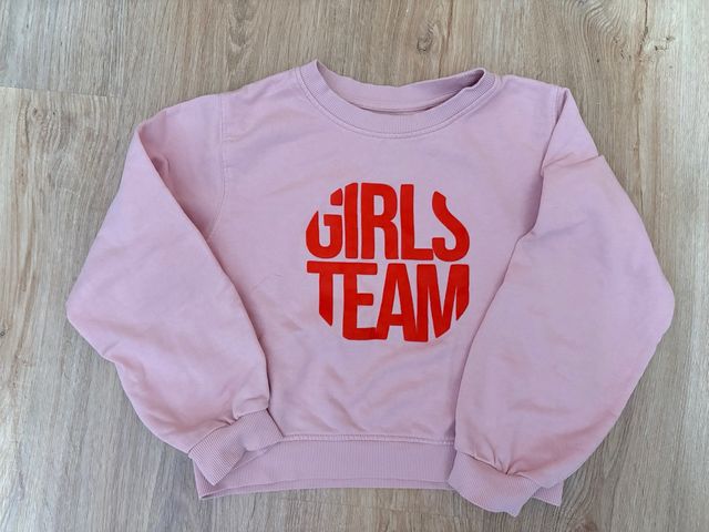 Sudadera niña Girls Team rosa