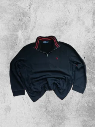 Sudadera Polo Ralph Lauren negra sin capucha