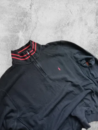 Sudadera Polo Ralph Lauren negra sin capucha