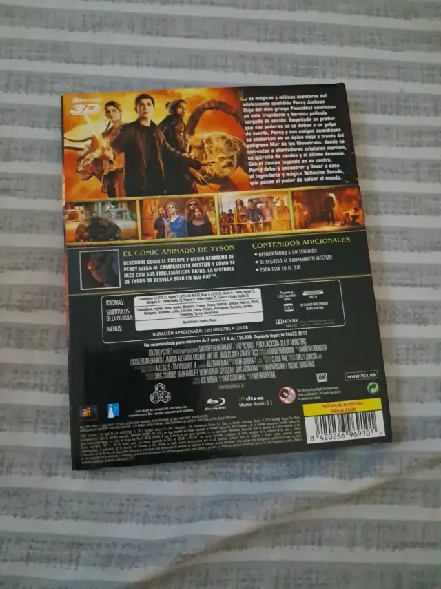 Blu-ray 3D Percy Jackson y el Mar de los Monstruos