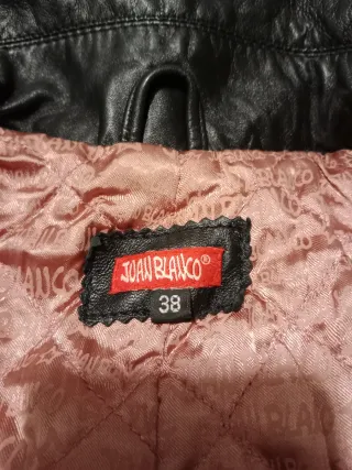 Cazadora cuero mujer negra