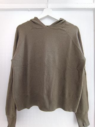 Jersey de Punto con Capucha de Mujer - Color Caqui