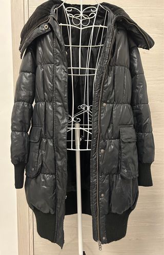 Piumino Sisley nero donna taglia 44