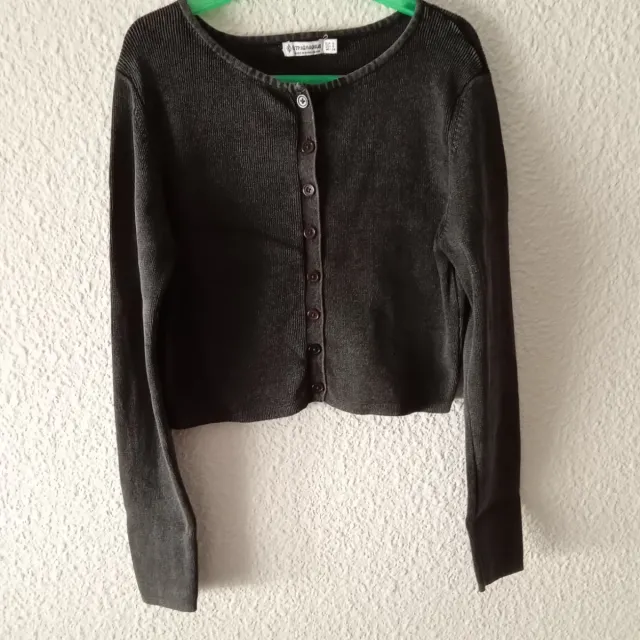Cárdigan Stradivarius Negro Talla S