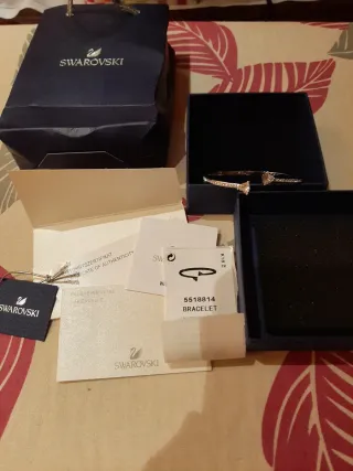 Pulsera Swarovski Corazón Plata