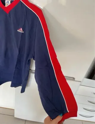 Jersey Adidas Vintage 80s Azul Talla M/L