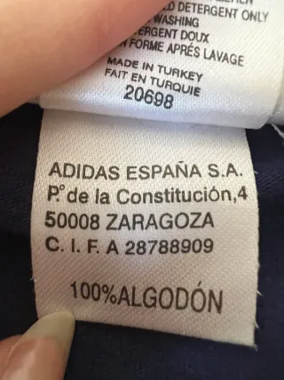 Jersey Adidas Vintage 80s Azul Talla M/L