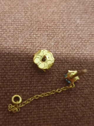 Pendiente Tous Oro 18k Topacio Celeste