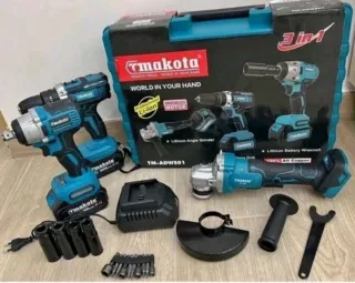 Kit 3 in 1 Trapano Avvitatore Smerigliatrice