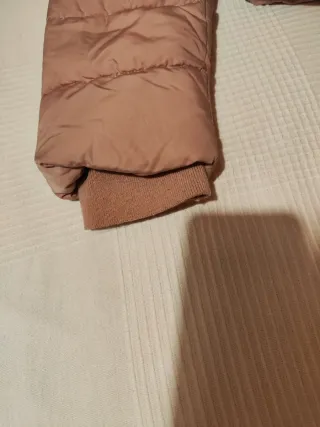 Abrigo Zara rosa con pelo