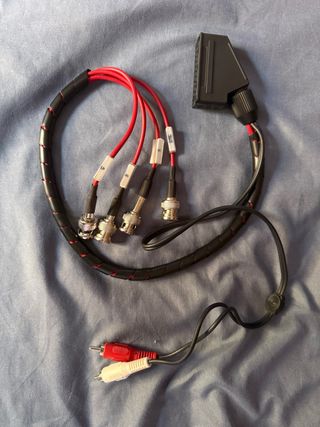 Cable Audio/Vídeo SCART a BNC/RCA RETRO
