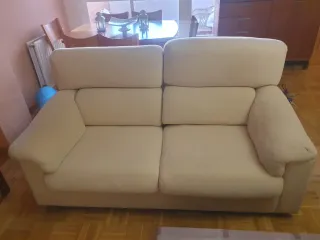 Sofá 3 plazas + Sofá 2 plazas beige en Leganes
