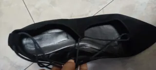 Ballerine nere con lacci