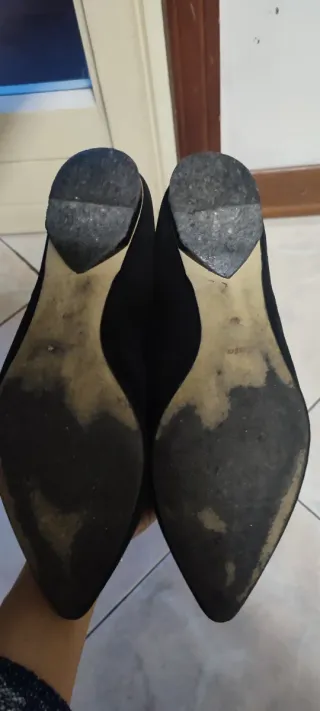 Ballerine nere con lacci