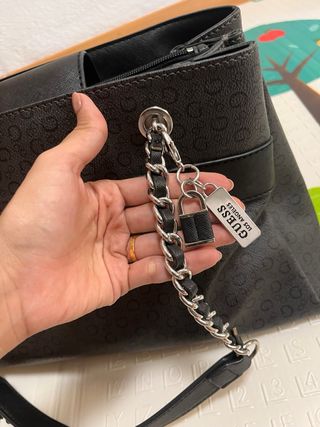 Bolso Guess Negro Mujer poco uso