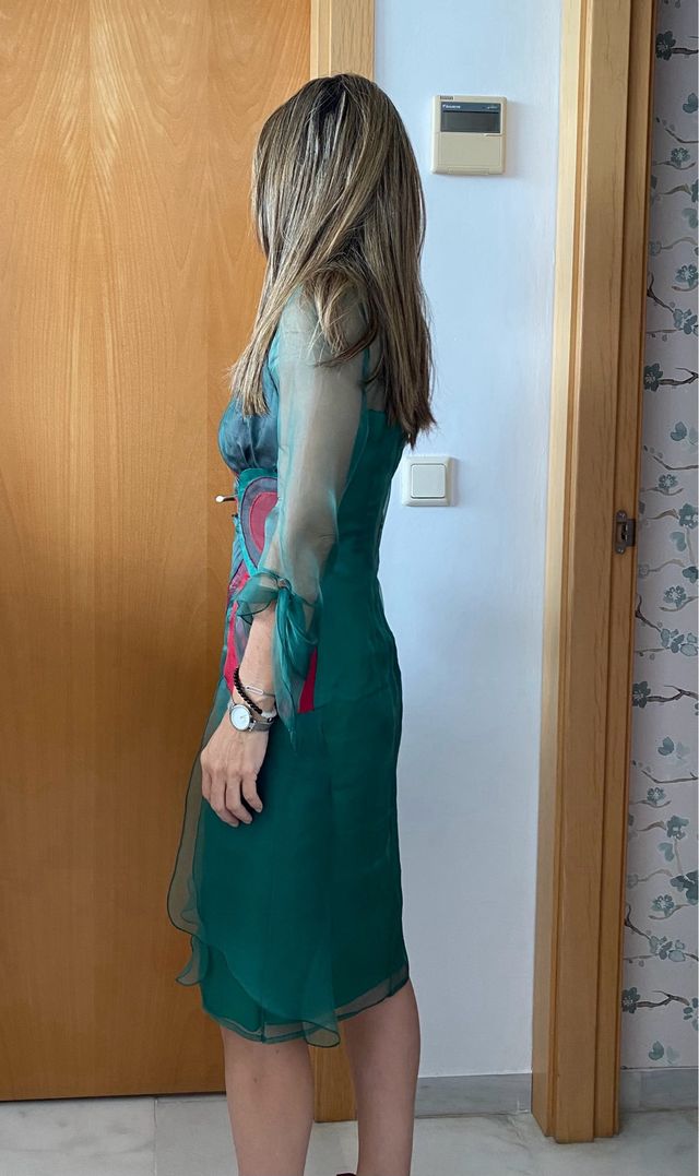 Vestido Fiesta de seda natural 100%