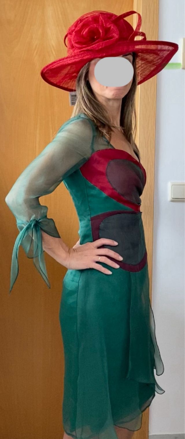 Vestido Fiesta de seda natural 100%