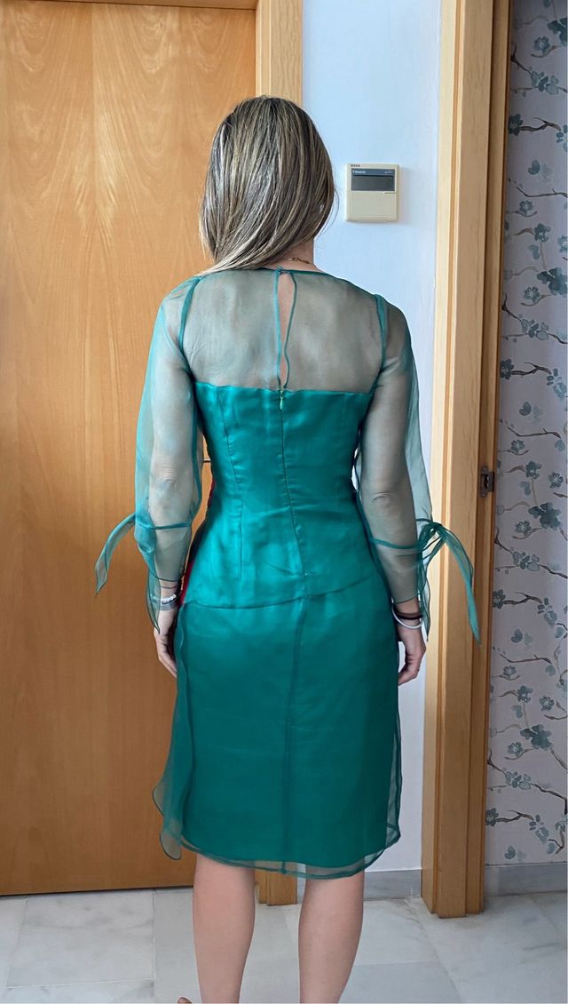 Vestido Fiesta de seda natural 100%