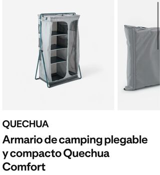 Armario Camping Quechua Plegable Gris