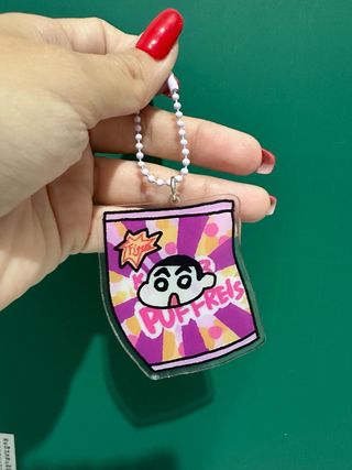 Llavero acrílico Shin Chan hecho a mano