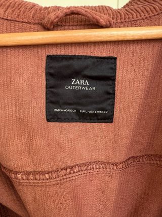 Sobrecamisa Zara Pana Rosa Talla L