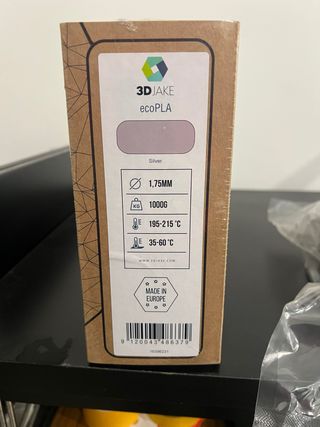 Filamento 3DJAKE ecoPLA Silver + nero + 1.75mm 1kg