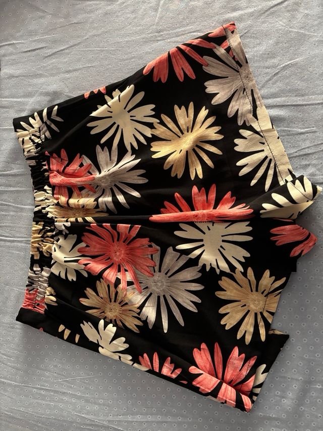 Falda estampada flores