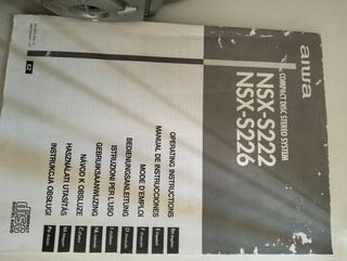 Minicadena Aiwa NSX-5222 Plata